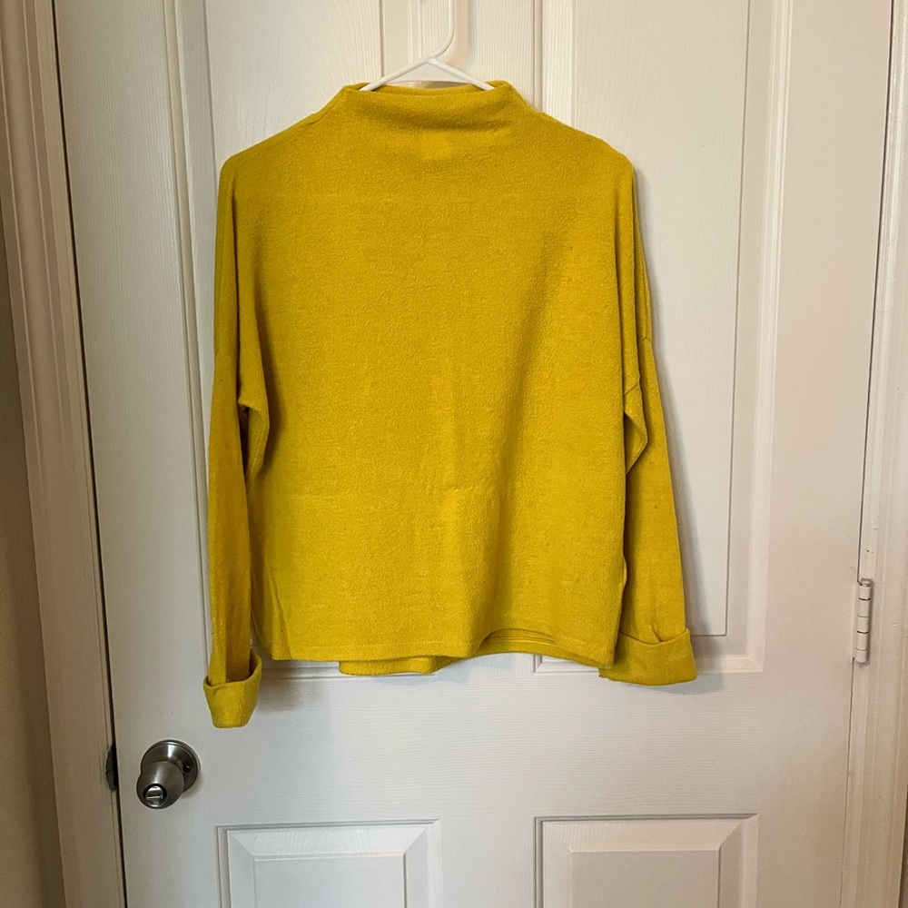 Mustard, turtleneck sweater
